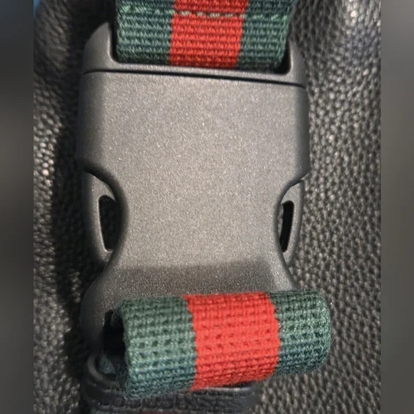 GUCCI LARGE Printed (Unisex) Black Leather Belt / Waist Bag with COA - Picture 7 of 15